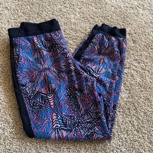TROUVÉ PURPLE BLUE BLACK SIDE STRIPE JOGGER PANTS SIZE 4
